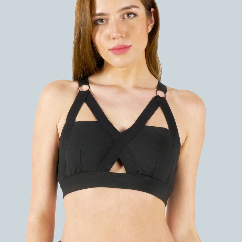 FUTURA LATTICE-BACK SPORTS BRA